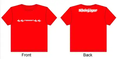 Steinjager Steinjäger Red Shirts Heartbeat Size S