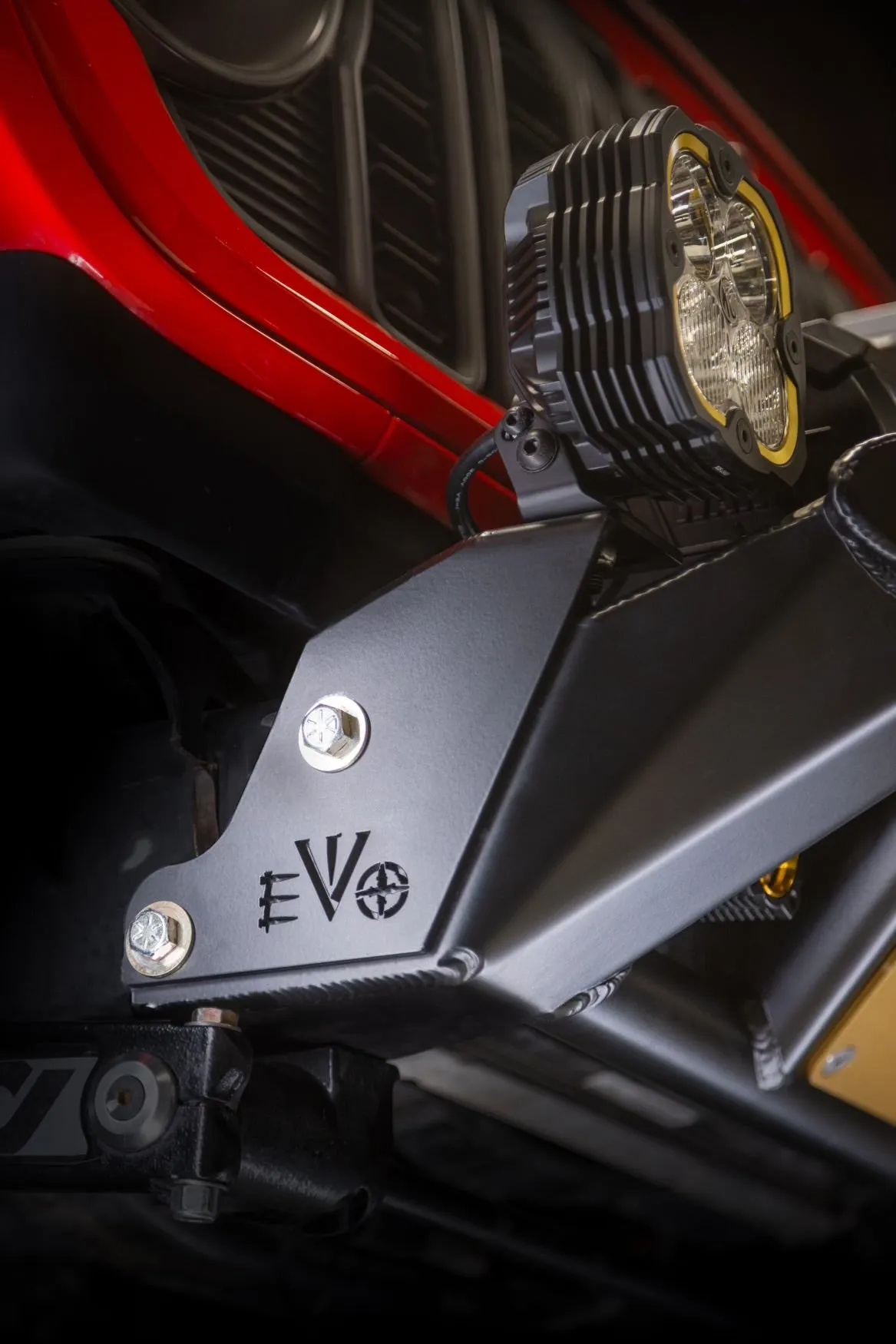 EVO Manufacturing KSPEC Pre Runner Front Winch Tube Bumper - Raw - JT/JL/JK product image