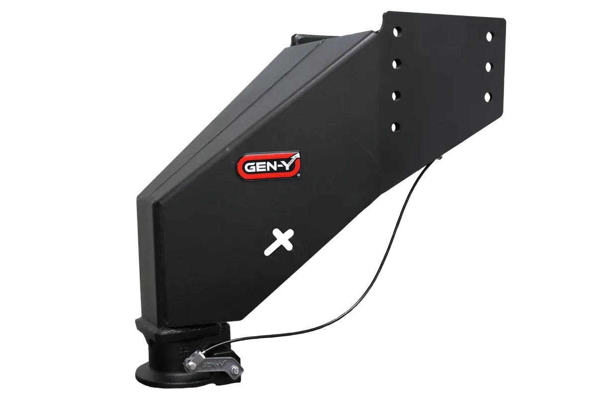GEN-Y NOMAD - Static Fifth Wheel to Gooseneck - 2 5/16 Coupler - 6.5K TW 30K Overall Towing - Texture Black - Fits Rhino Frames GH-8102 product image