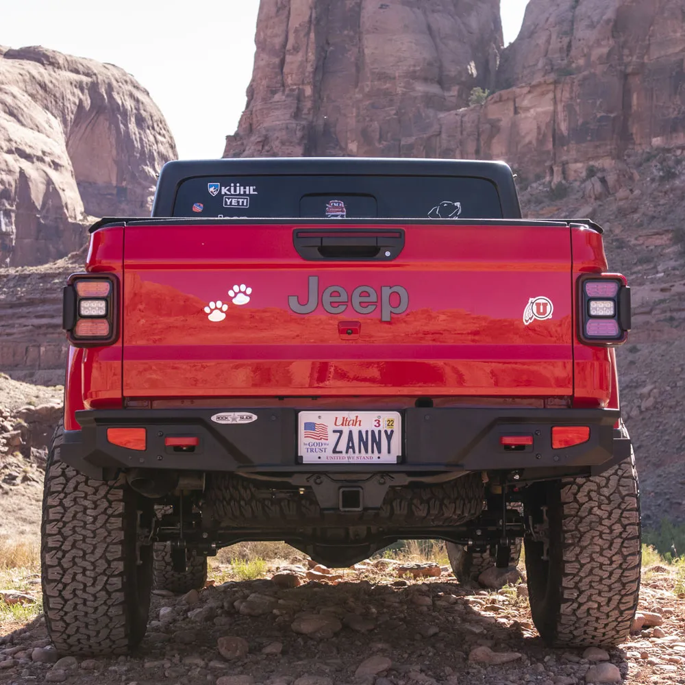 Gladiator Full Rear Bumper For 20-Pres Jeep Gladiator No Tire Carrier Rigid Series Rock Slide Engineering product image