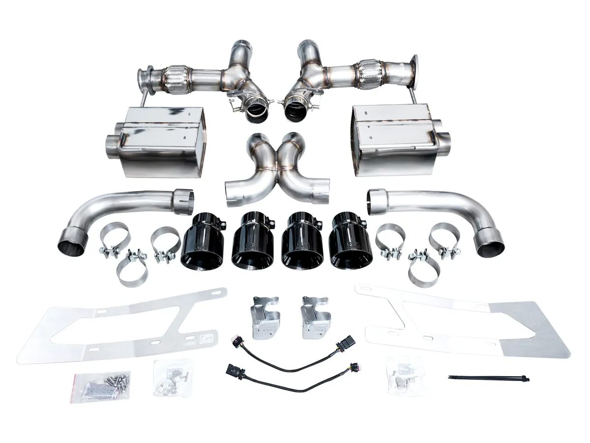 AWE SwitchPath Exhaust for C8 Corvette Z06 - Diamond Black Tips product image