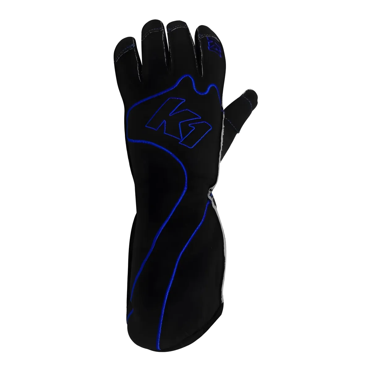 K1 RaceGear Gloves Karting RS1 Adult Large Black/Blue