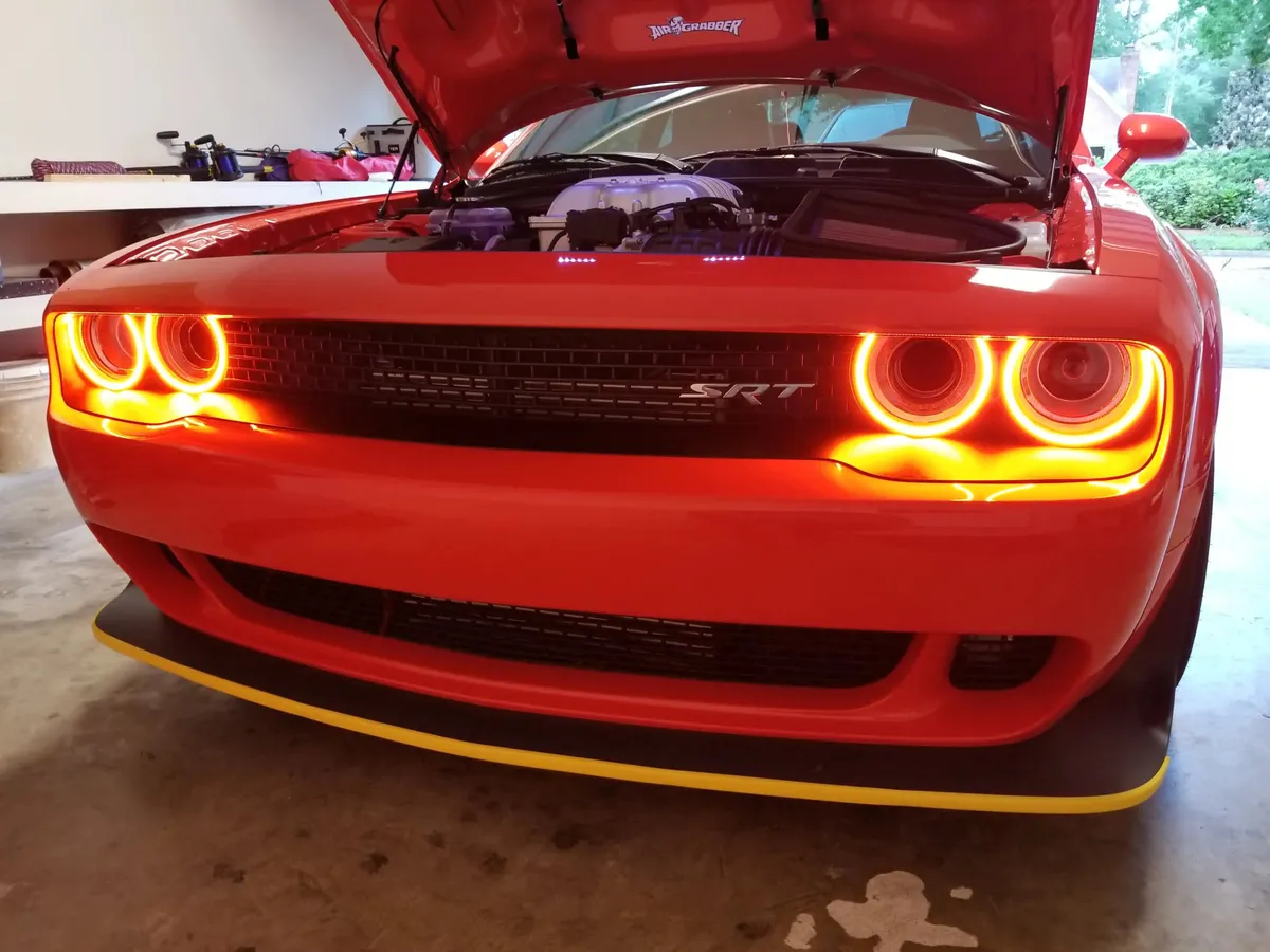 ORACLE Lighting 2015-2023 Dodge Challenger LED Surface Mount Headlight Halo Kit product image