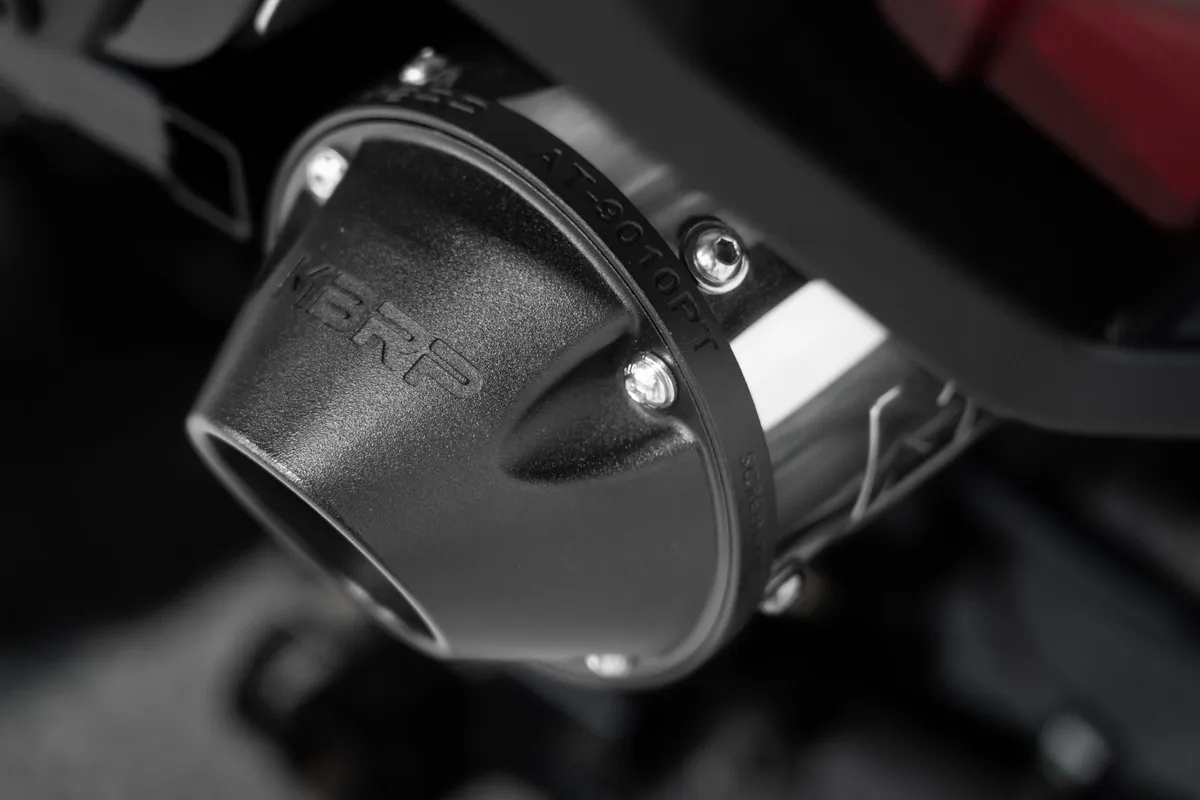 2001-Up Polaris Sportsman 5 Inch Single Slip-on Muffler with Billet Tip Performance Series MBRP product image