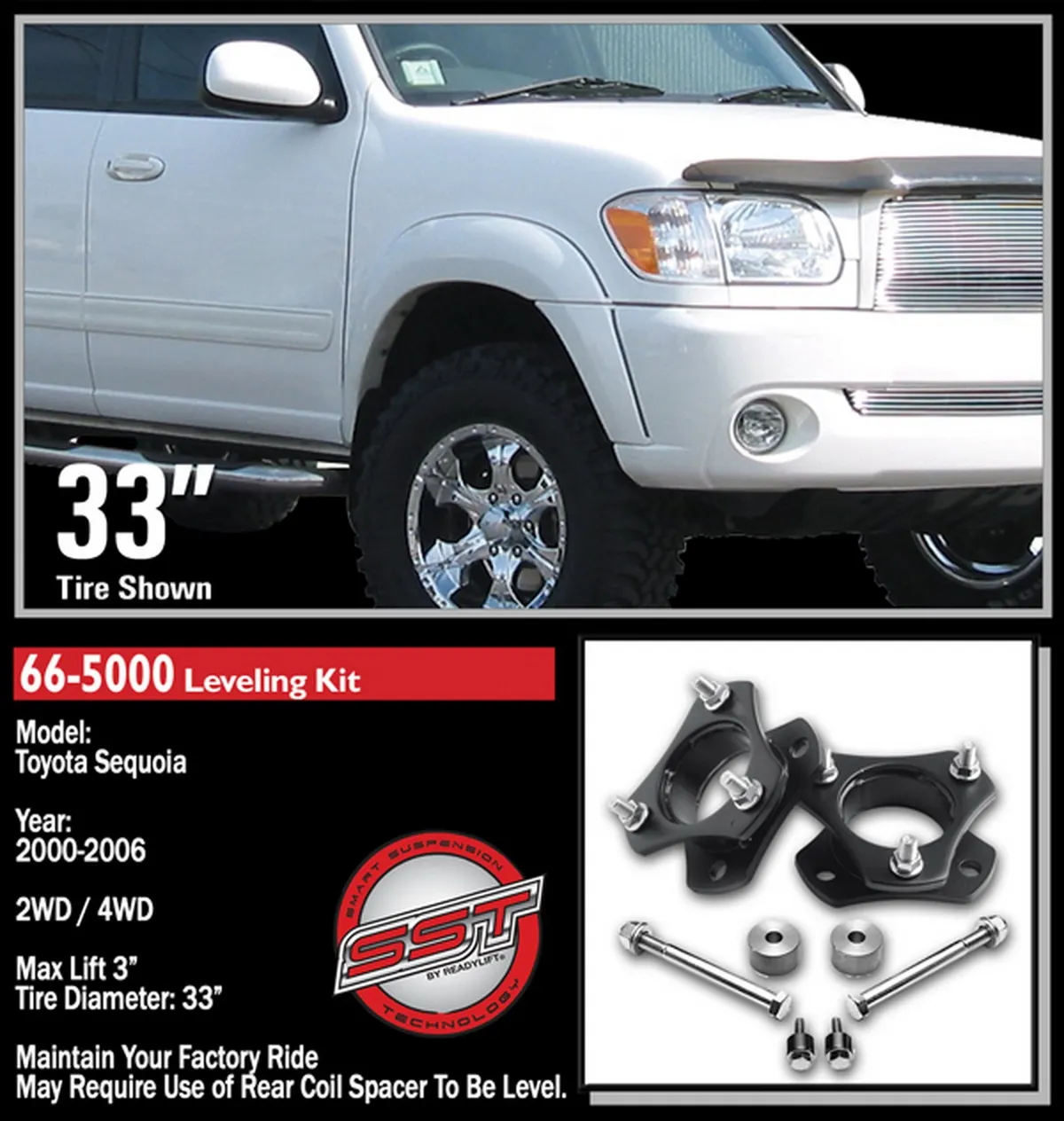 3" Front Leveling Kit - Toyota Tundra / Sequoia 1999-2007 product image