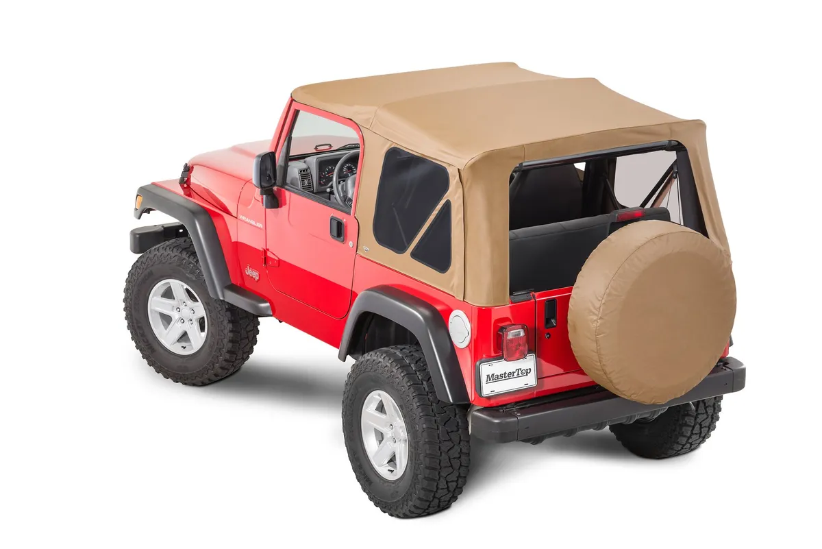 Jeep TJ Replacement Top No Doorskins Tinted Glass For 97-06 Jeep Wrangler TJ Spice Diamond MasterTop product image