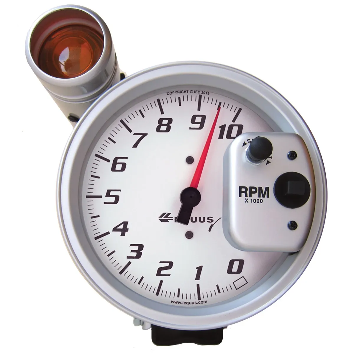 5in. Pedestal Tachometer; 0-10;000 Rpm; White; Equus product image