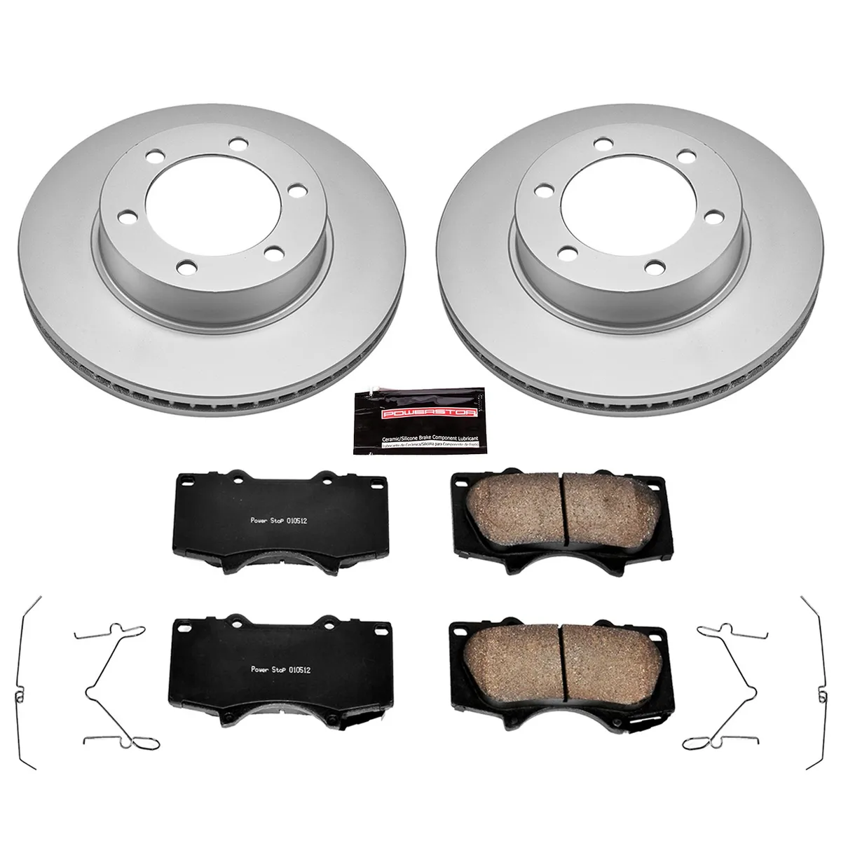 Z17 Geomet Coated Rotor Kit: Genuine Geomet Fully Coated Rotors; Ceramic Pads W/Hardware product image
