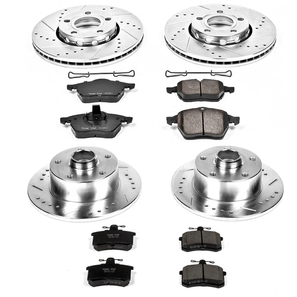 Z23 Evolution Sport Upgrade Kit: Drilled/Slotted Rotors; Carbon-Fiber Ceramic Pads W/Hardware product image