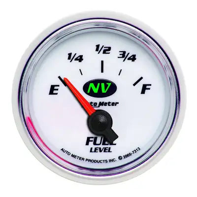 AutoMeter Gauge, Fuel Level, 2 1/16", 0OE to 90OF, Elec, NV