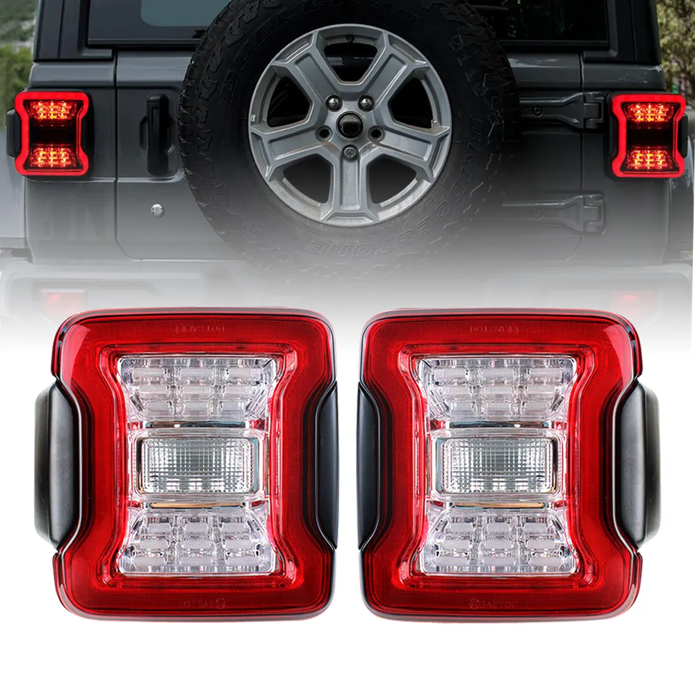 American Modified Amjpca03302 LED Tail Lights - Clear Lens product image