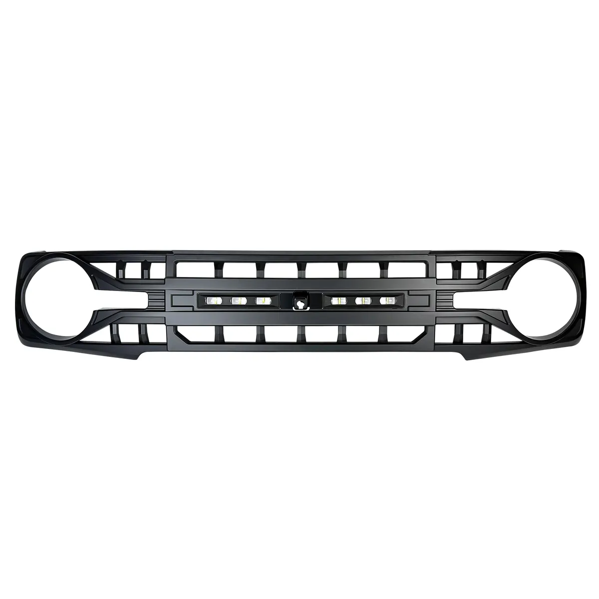 Armor Grille W/ Off-Road Lights & Camera Bracket - Matte Black For 21+ Ford Bronco product image