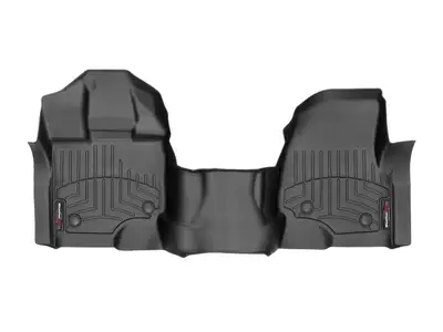 Weathertech FloorLiner™ DigitalFit®; Black; Front; Over The Hump;