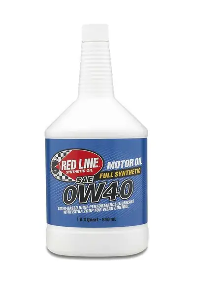 Red Line Oil 0W40 Synthetic Motor Oil 1 Quart Red Line Oil