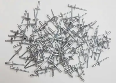 FiveStar Large Head Rivet Silver 100pc 3/16in