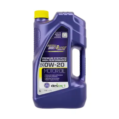 Royal Purple 0w20 Multi-Grade SAE Oil 3x5qt Bottles