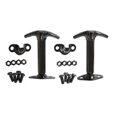 Smittybilt Smittybilt Stainless Steel Hood Catch Kit Black