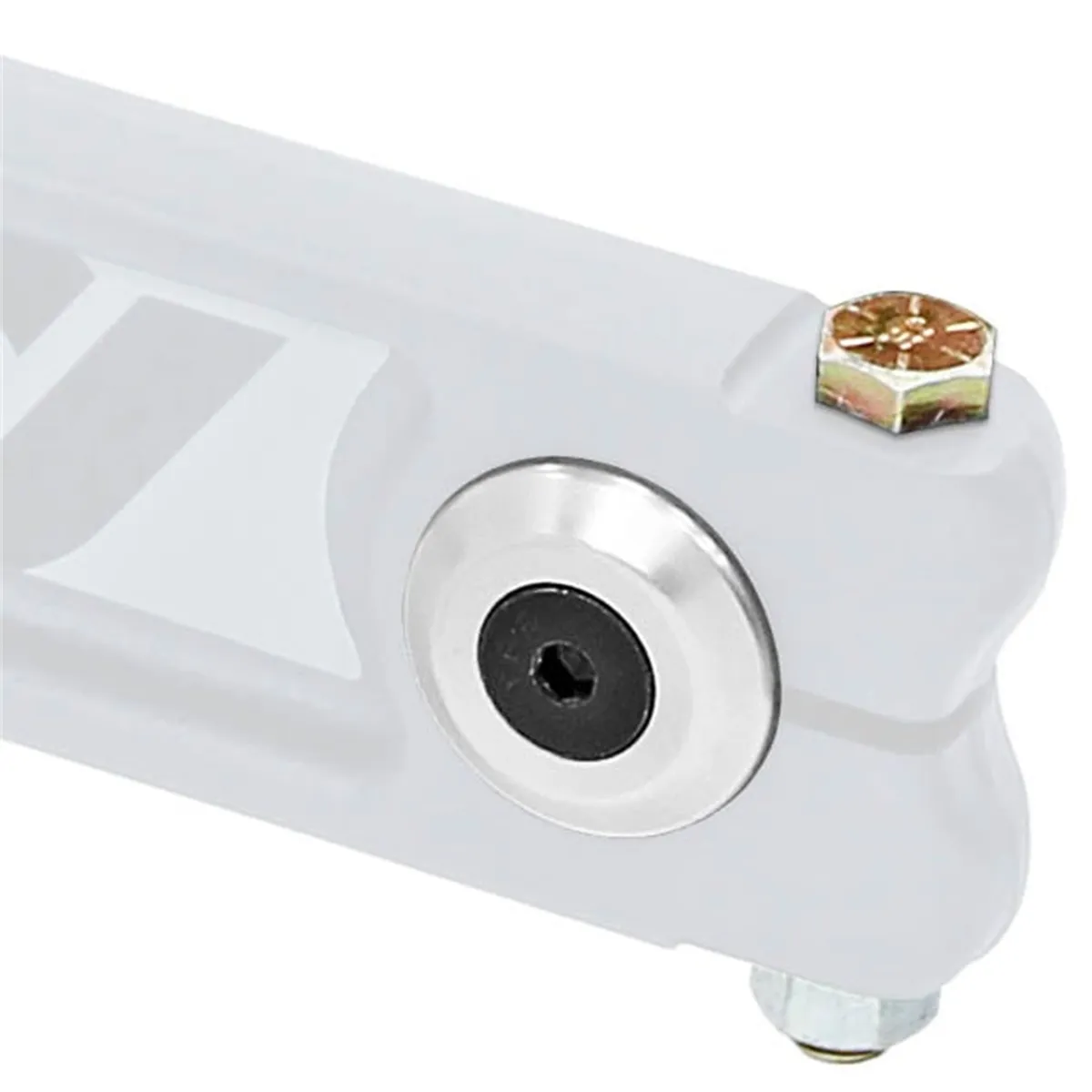 Antirock® Sway Bar Arm Hardware Kit; Incl. 2 Clear Anodized/Tapered Aluminum Washers/Flat Head Allen Bolts/0.375 in.-24 Arm Pinch Bolts/Nuts; product image