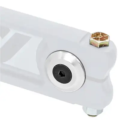 aFe Power Antirock® Sway Bar Arm Hardware Kit; Incl. 2 Clear Anodized/Tapered Aluminum Washers/Flat Head Allen Bolts/0.375 in.-24 Arm Pinch Bolts/Nuts;