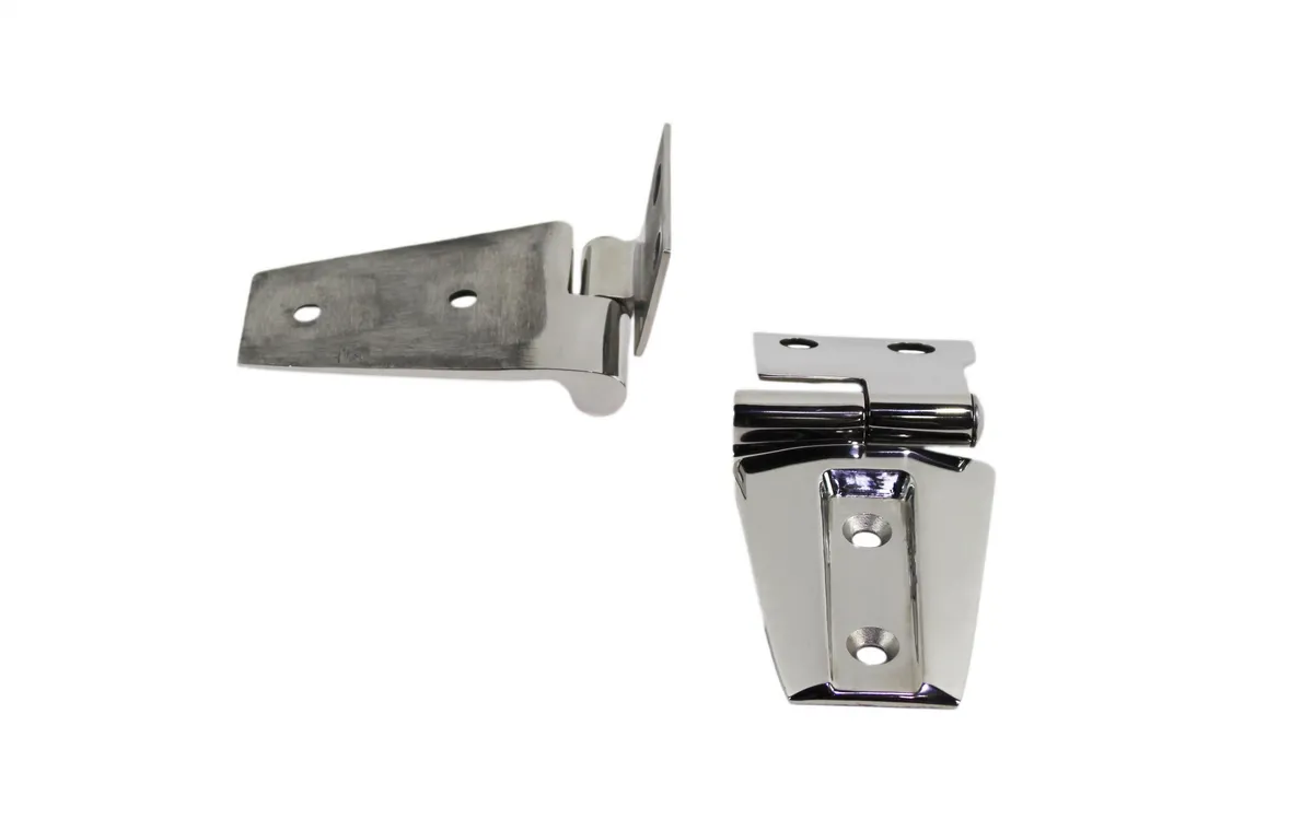 Jeep JK Hood Hinge Pair 07-18 Wrangler JK Polished Silver Kentrol product image