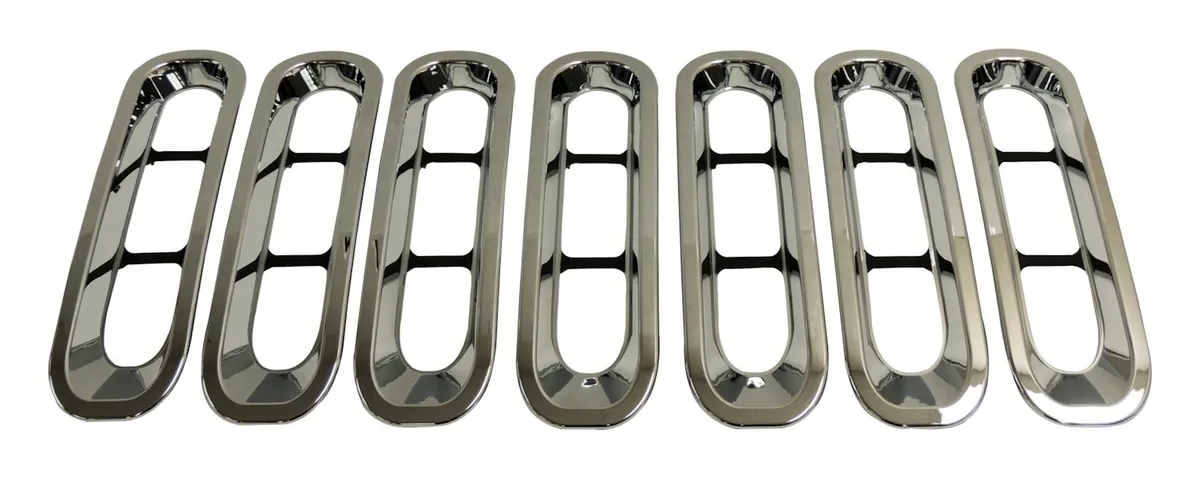 Crown Automotive Jeep Replacement RT Off-Road - Plastic Chrome Grille Insert Set