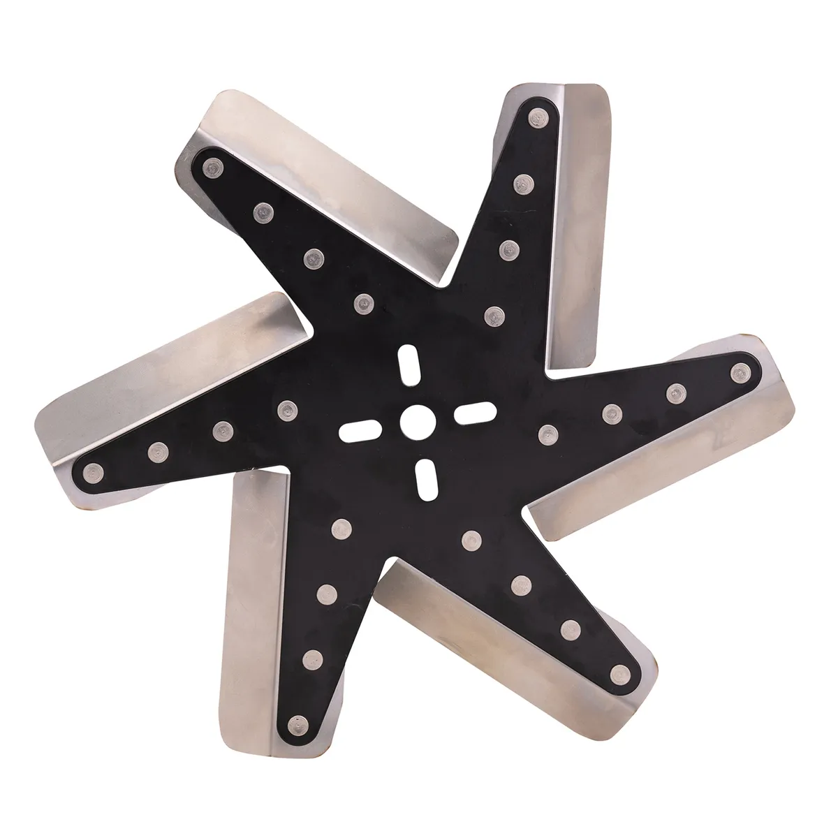 13 High Performance Stainless Steel Reverse Rotation Flex Fan, Black Hub product image