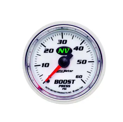 AutoMeter Gauge, Boost, 2 1/16", 60psi, Mechanical, NV