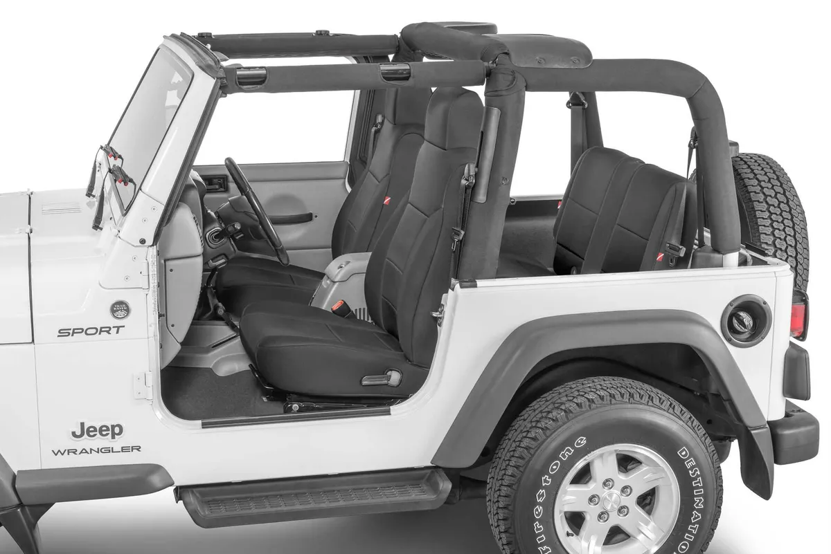 Jeep Wrangler Neoprene Seat Covers for 03-06 Jeep Wrangler TJ Black Diver Down product image