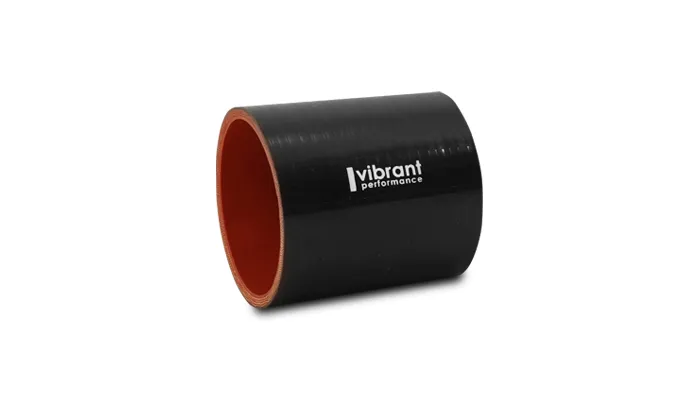 Straight Hose Coupler; 2.25 in. ID; 3 in. Length; 57 PSI Maximum Operating Pressure; 0.2 in. Wall Thickness; Black; product image