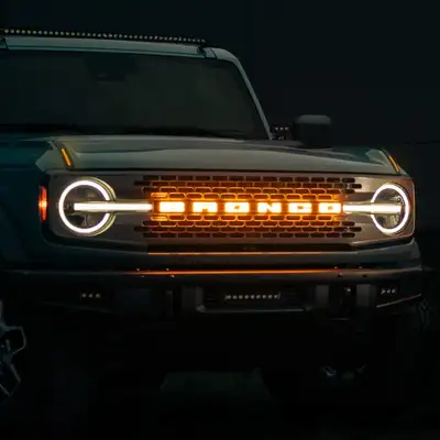 Putco Ford Bronco BRONCO LED Emblem Fits Models Equipped with front camera