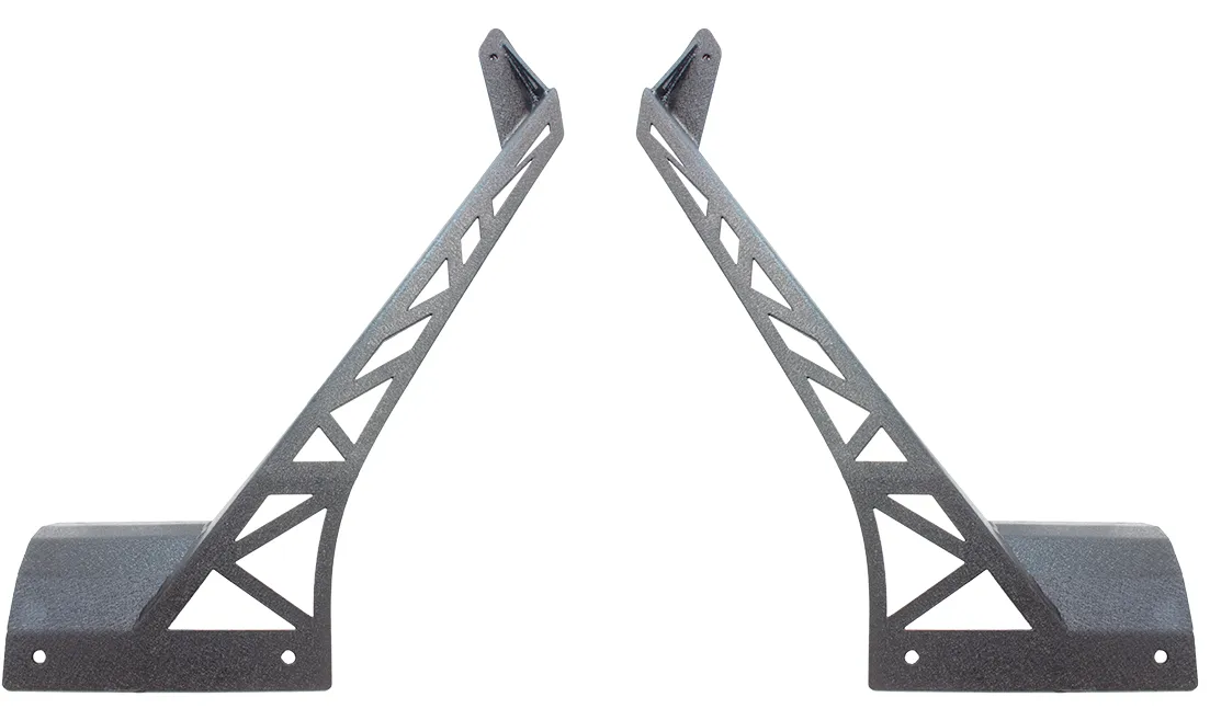 Black textured powder coat, Steel, Sold as a pair, Designed to mount a 52 in. overall width light bar product image
