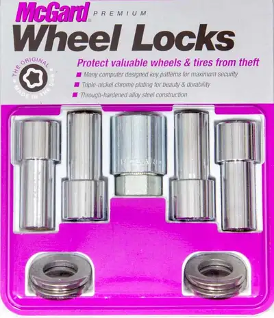 McGard Wheel Lock Set 1/220 Nut Xlong 1.365 in Shank Dual 3/4 & 13/16 Hex 2.165 in