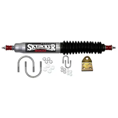 Skyjacker Steering Stabilizer Single Kit For Use w/Straight Axle Silver w/Black Boot Skyjacker
