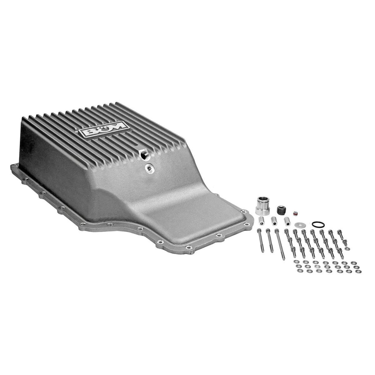 '11-21 Ford F250/F350 B&M HI-TEK Deep Transmission Pan - Natural product image