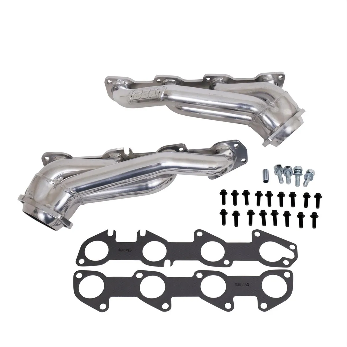 2009-2023 Dodge 5.7l Challenger Charger Hemi Cars 1-34 Shorty Headers Polished Silver Ceramic product image