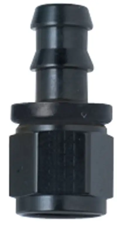 Fragola Performance Systems Hose Fitting #16 Str Push Lock Black