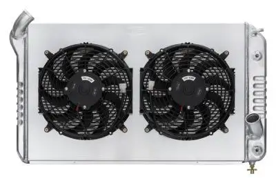 COLD-CASE Radiators Cold Case Radiators 69-72 Corvette Big Block Aluminum Radiator Dual 12 Inch Fan Kit Cold Case Radiators CHV714A-1K