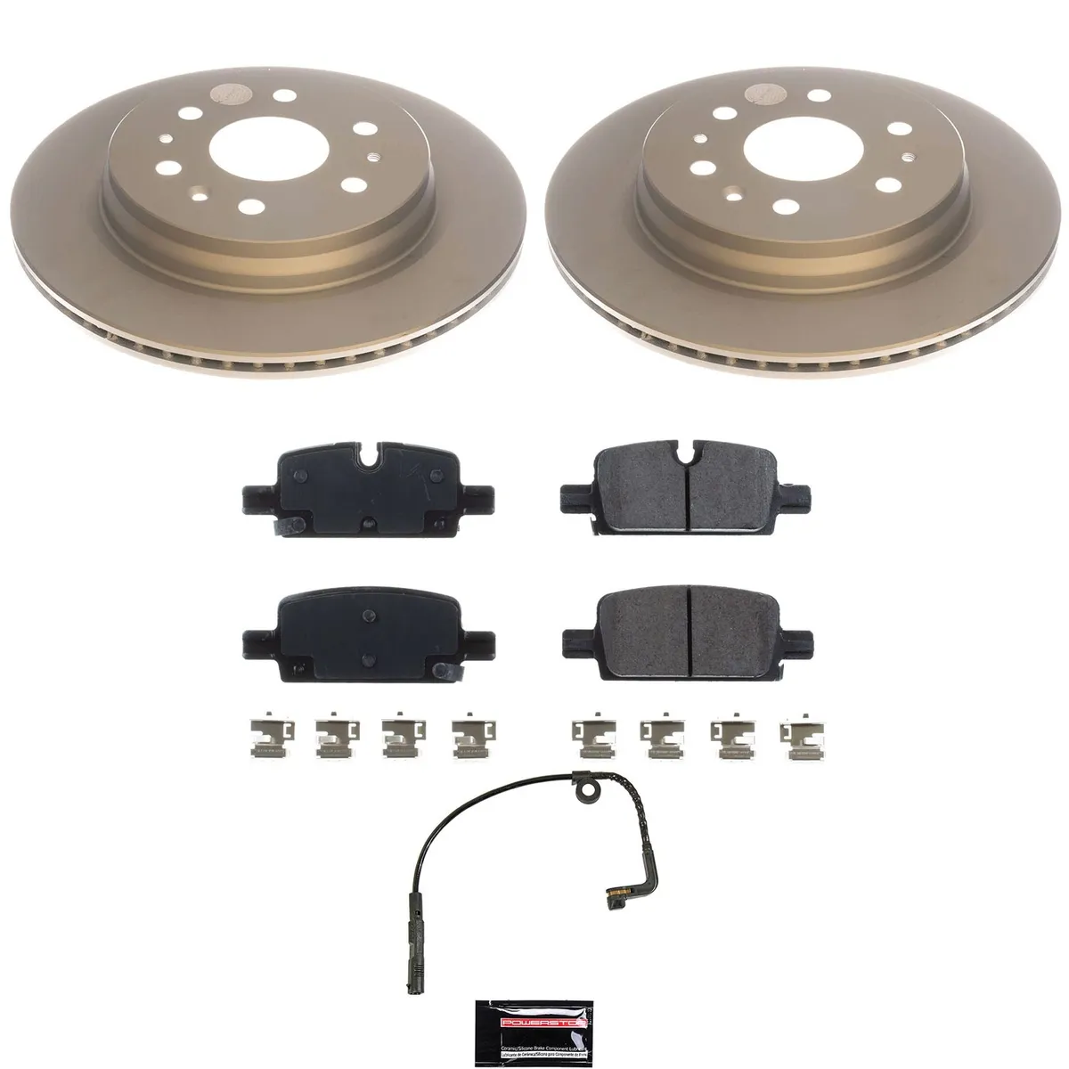 Z17 Geomet Coated Rotor Kit: Genuine Geomet Fully Coated Rotors; Ceramic Pads W/Hardware; Pad Sensors product image
