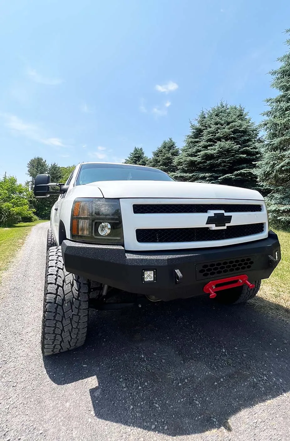 0713 Silverado 1500 Front Bumper Black Powder Coat Coldrolled Steel product image