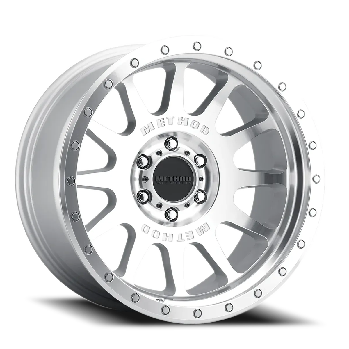 Aluminum Wheels 20x10 NV MR605 Bolt Pattern 5 On 127 Offset -24 Lip Size 2.83 Machined Silver SL Clear Coat Method product image