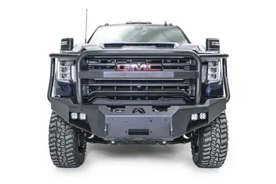 Fab Fours 2023 Sierra 2500/3500 HD Premium Front Bumper w/ Full Grill Guard