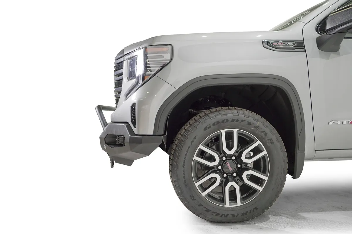 Matrix Front Bumper; 2 Stage Black Powder Coated; w/Pre-Runner Guard; product image