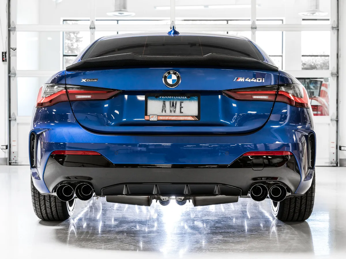 AWE Track Edition Exhaust for G2X M340i / M440i - Diamond Black Tips product image