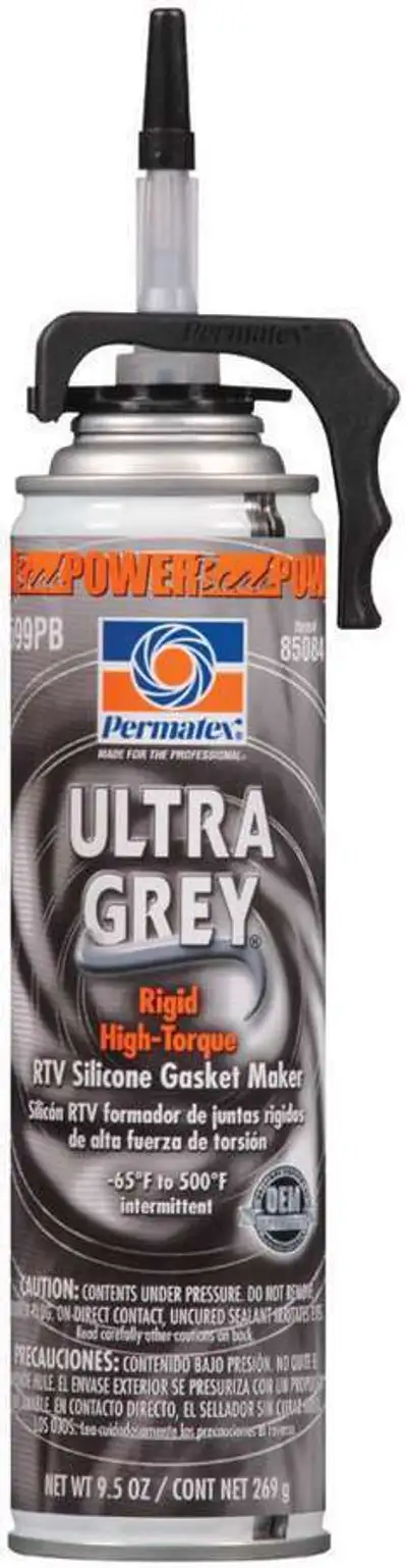 Permatex Ultra Grey Rigid Hightorque Rtv Silicone Gasket Maker 9.5oz Can