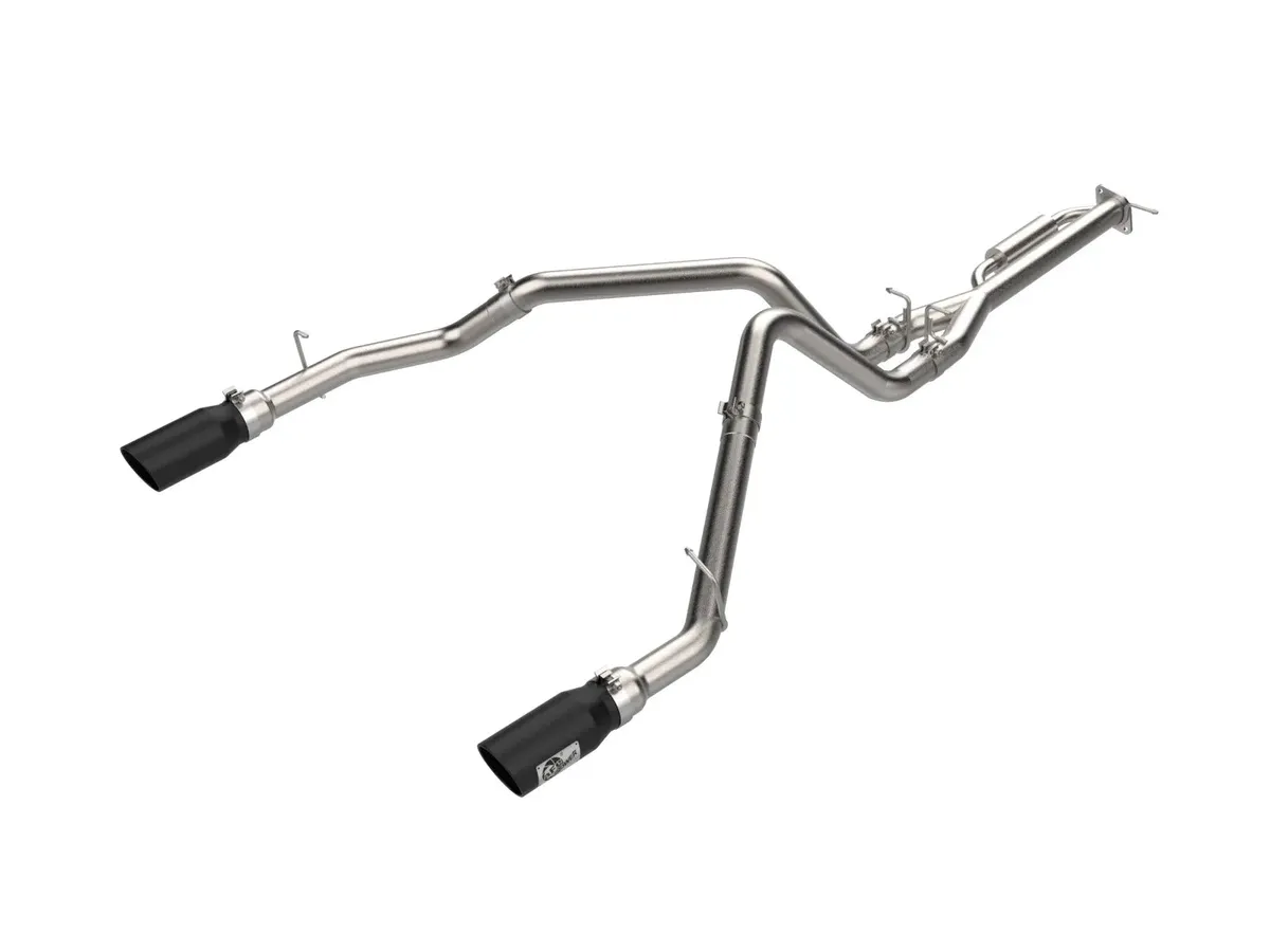 aFe Power AFE Power Vulcan Series 3 IN 304 Stainless Steel Cat-Back Exhaust System w/ Polished Tips RAM 1500 25-26 L6-3.0L (tt) 49-32088-P 49-32088-P