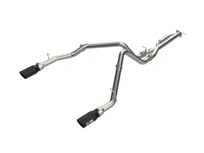 aFe Power AFE Power Vulcan Series 3 IN 304 Stainless Steel Cat-Back Exhaust System w/ Polished Tips RAM 1500 25-26 L6-3.0L (tt) 49-32088-P 49-32088-P