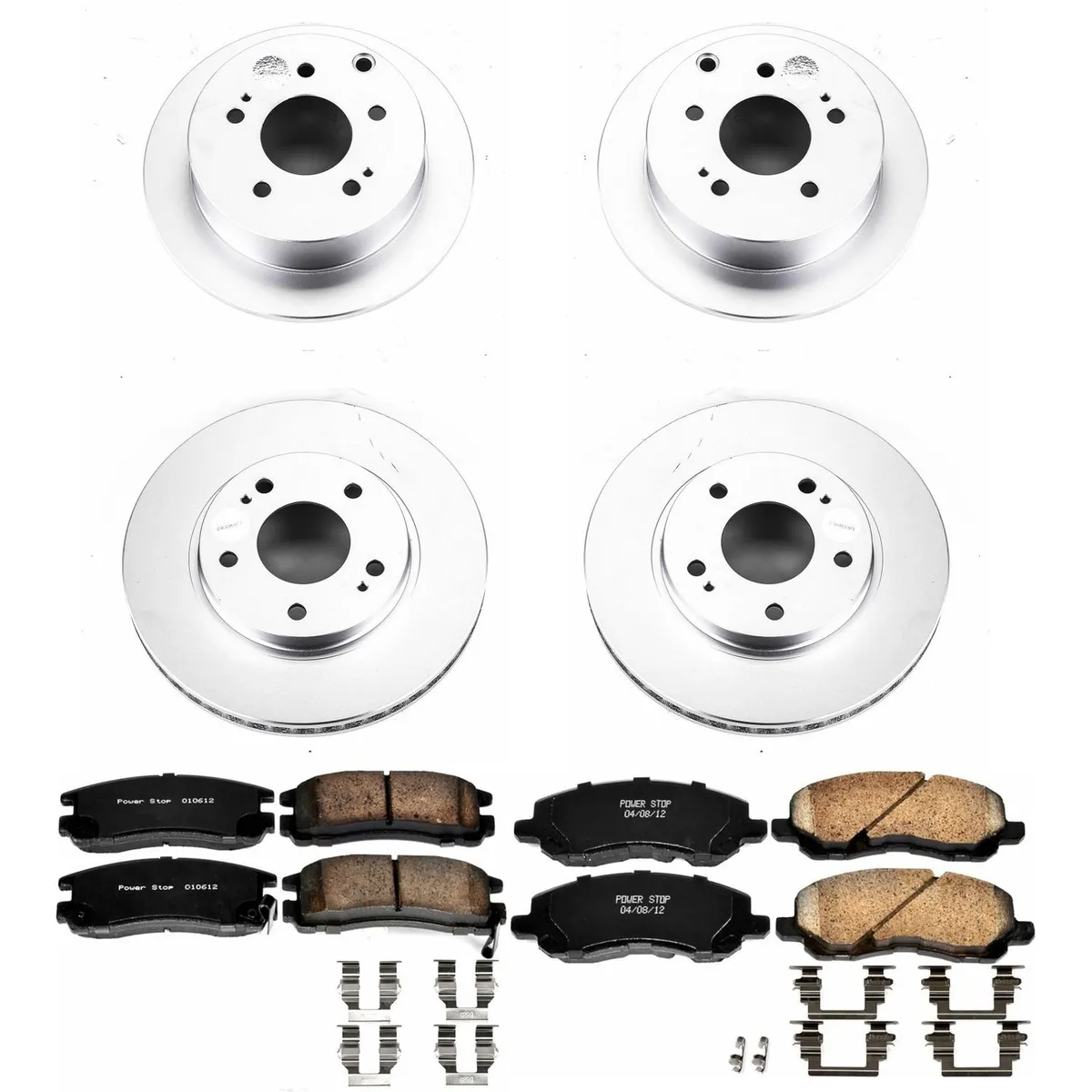 Z17 Geomet Coated Rotor Kit: Genuine Geomet Fully Coated Rotors; Ceramic Pads W/Hardware product image