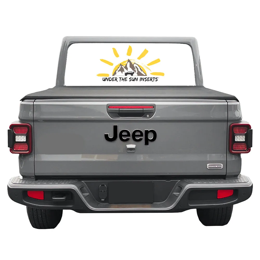 Black Jeep Fender Emblem Overlay Vinyl Decals 2pk product image