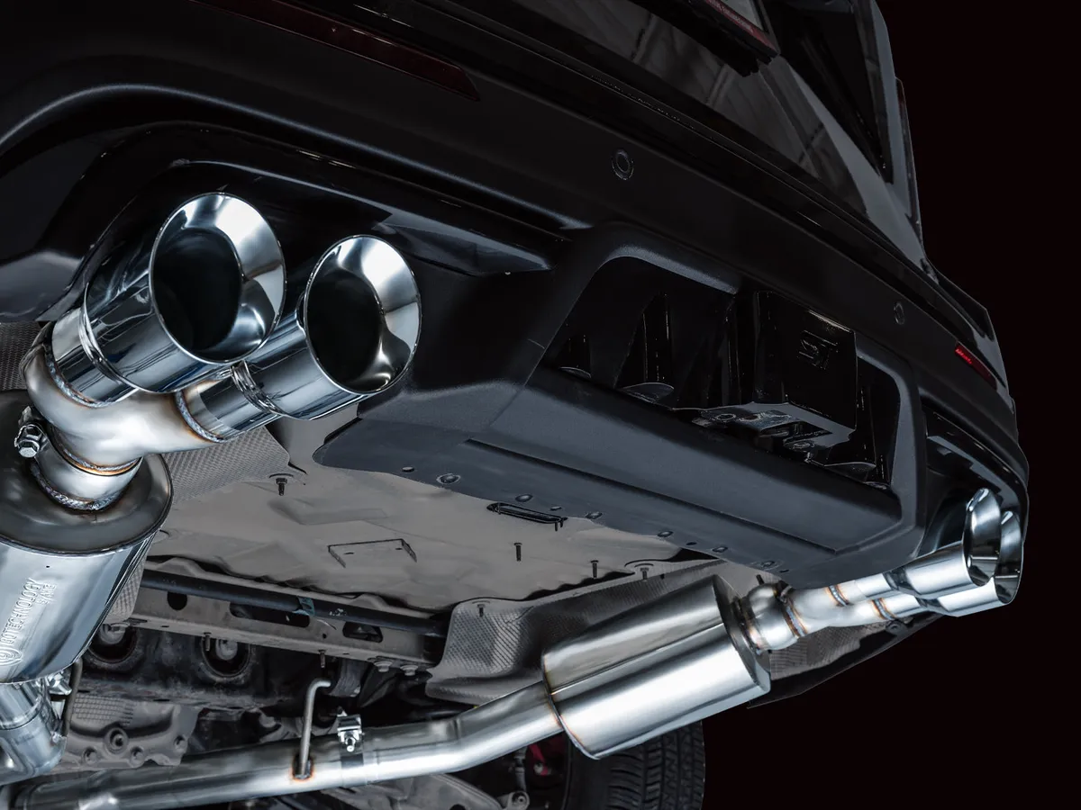 AWE Touring Edition Exhaust for Ford Explorer ST - Chrome Silver Tips product image