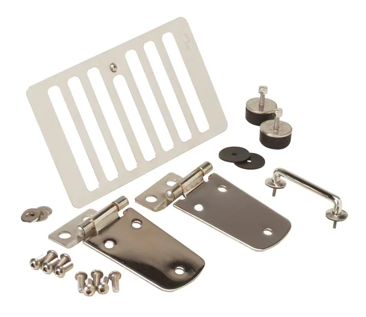 Jeep TJ Hood Kit Without Hood Catch 98-06 Wrangler TJ Polished Silver Kentrol product image